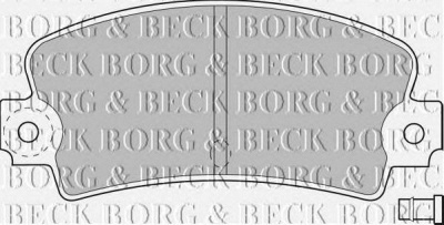BORG & BECK bbp1233 -  Комплект тормозных колодок, дисковый тормоз